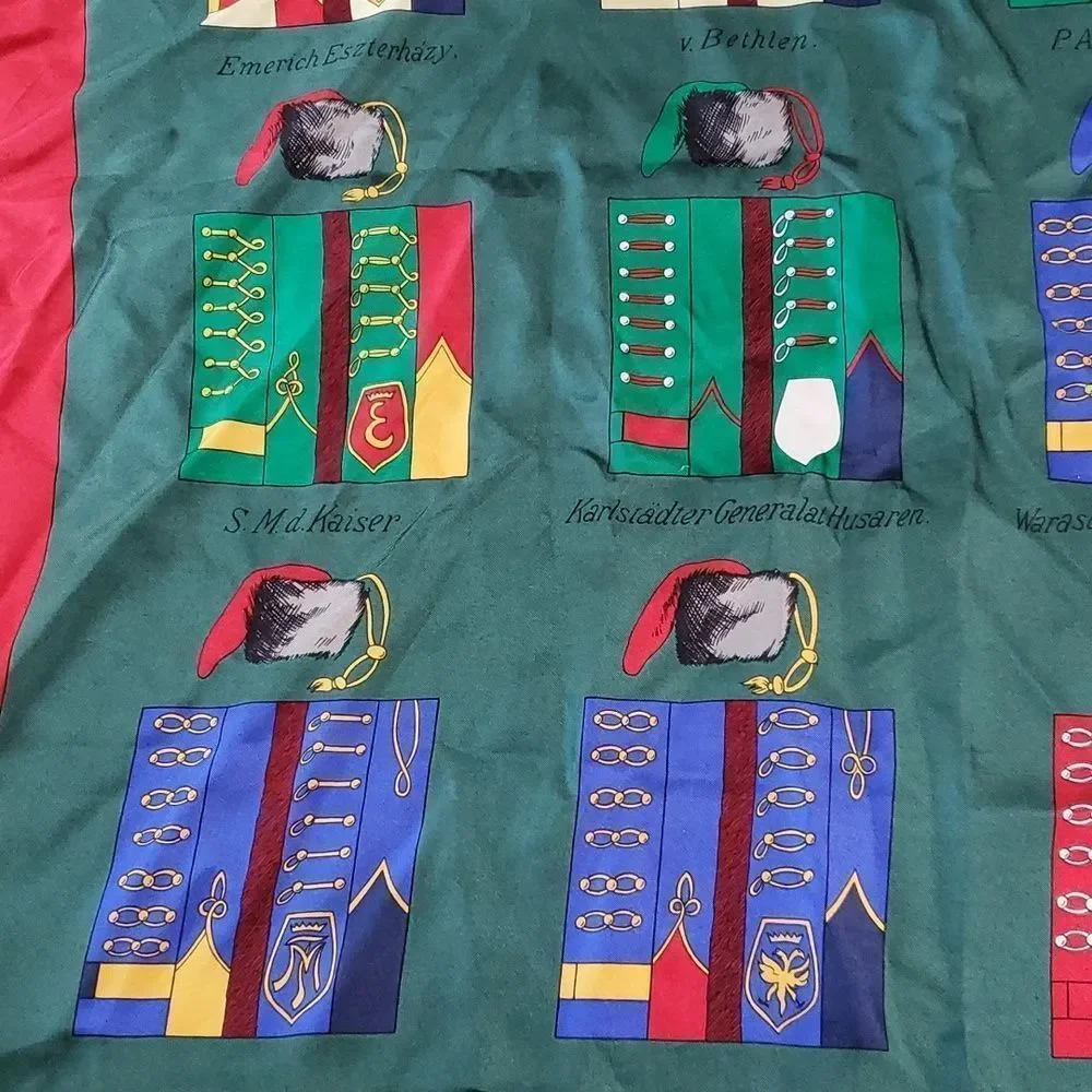 Husaren Regimenter Hussars Uniforms‎ & Hats Silk Scarf Beautiful & Colorful!